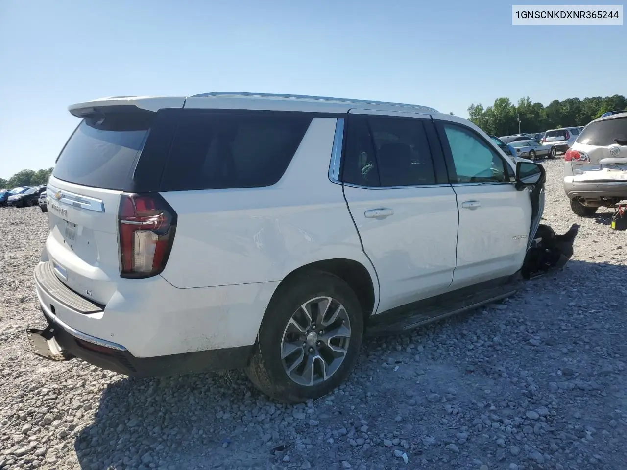 2022 Chevrolet Tahoe C1500 Lt VIN: 1GNSCNKDXNR365244 Lot: 57340985