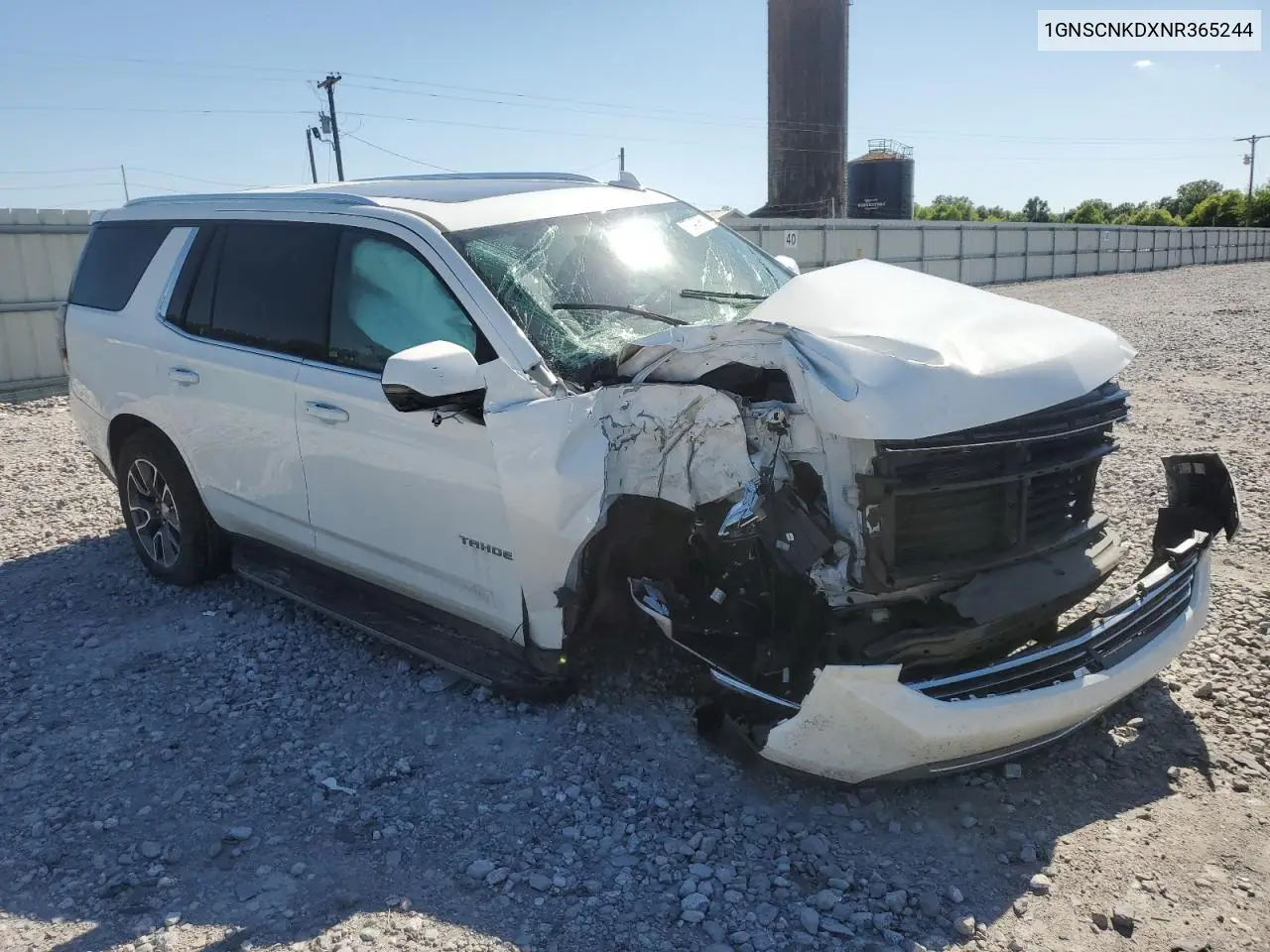 2022 Chevrolet Tahoe C1500 Lt VIN: 1GNSCNKDXNR365244 Lot: 57340985