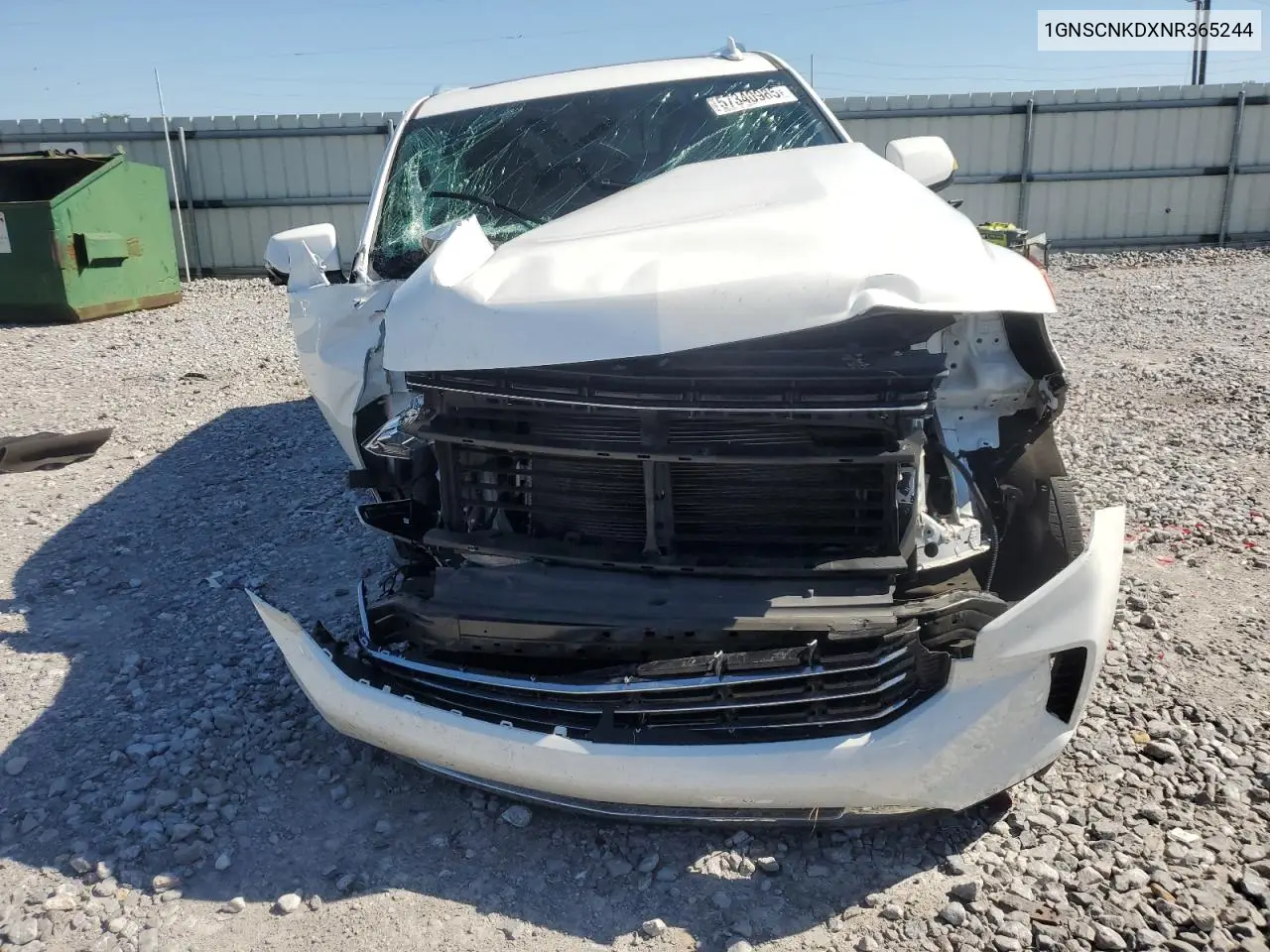 2022 Chevrolet Tahoe C1500 Lt VIN: 1GNSCNKDXNR365244 Lot: 57340985