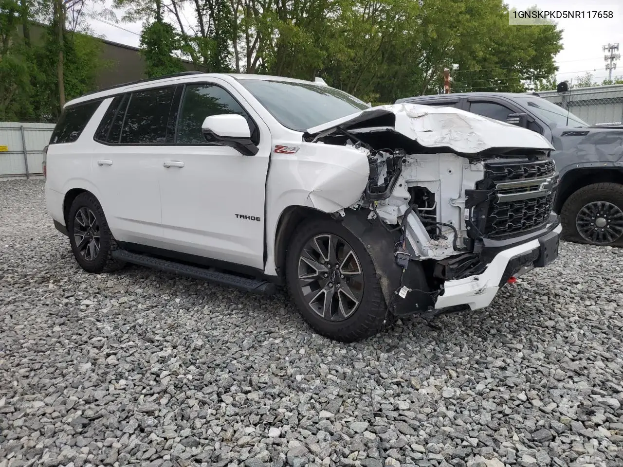 2022 Chevrolet Tahoe K1500 Z71 VIN: 1GNSKPKD5NR117658 Lot: 58290575