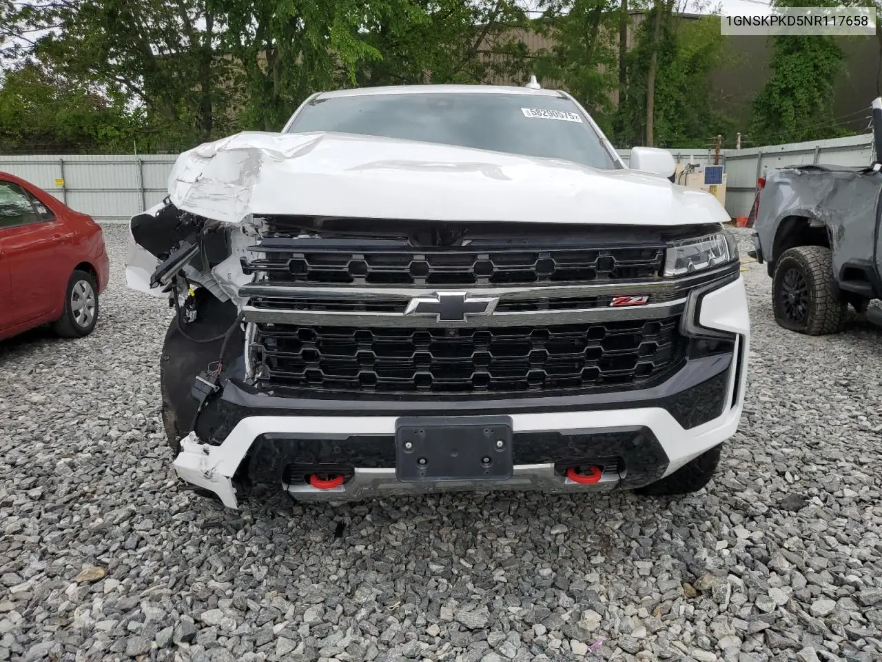 2022 Chevrolet Tahoe K1500 Z71 VIN: 1GNSKPKD5NR117658 Lot: 58290575