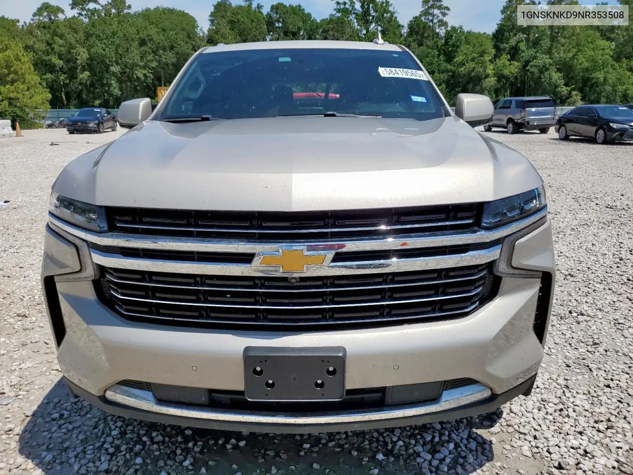 2022 Chevrolet Tahoe K1500 Lt VIN: 1GNSKNKD9NR353508 Lot: 58419565