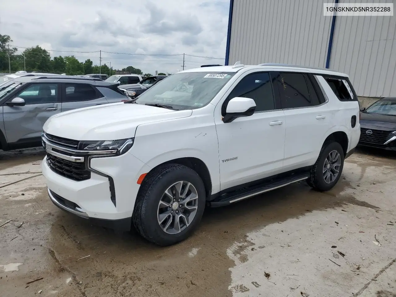 2022 Chevrolet Tahoe K1500 Lt VIN: 1GNSKNKD5NR352288 Lot: 58507295
