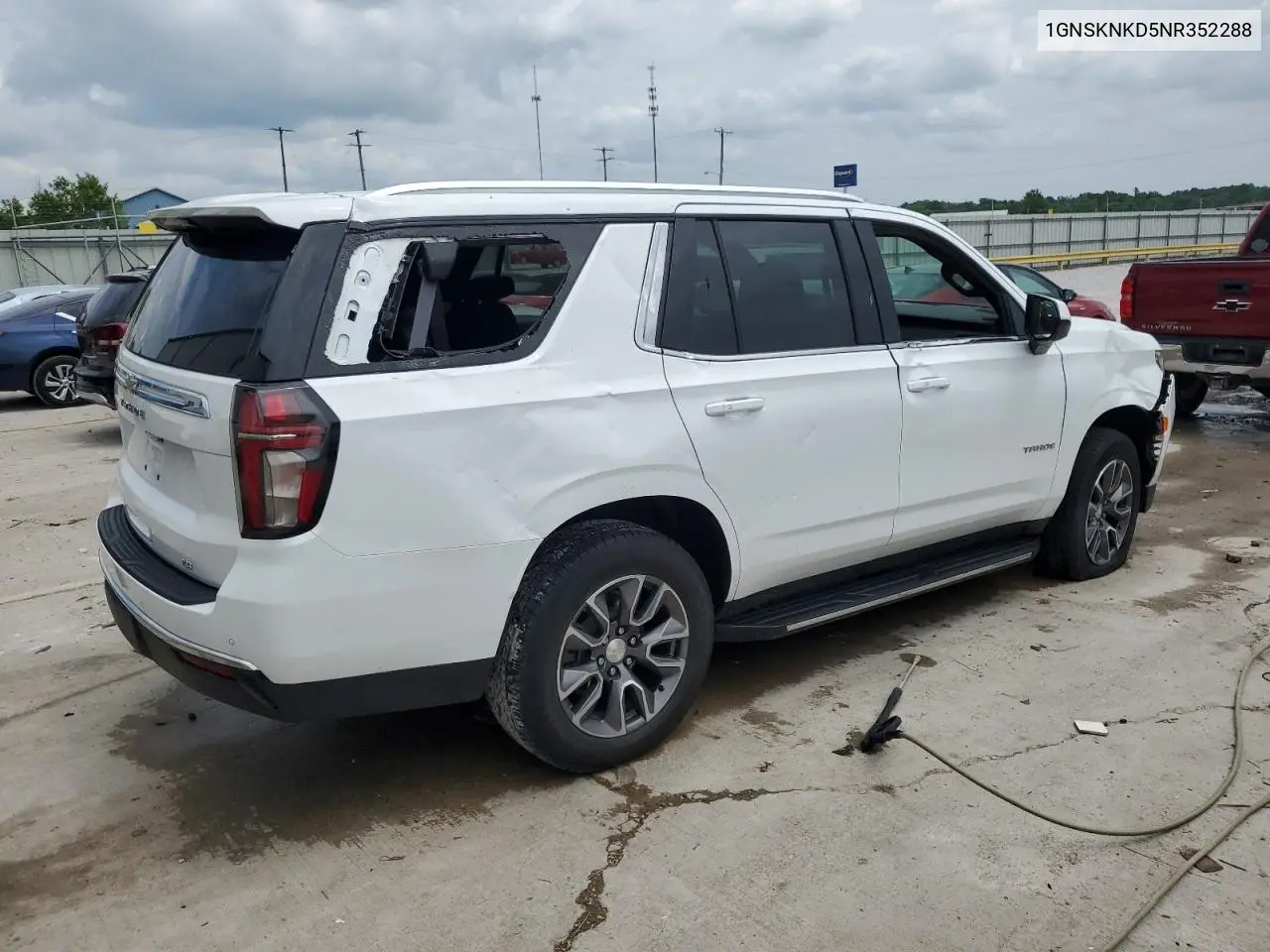 2022 Chevrolet Tahoe K1500 Lt VIN: 1GNSKNKD5NR352288 Lot: 58507295