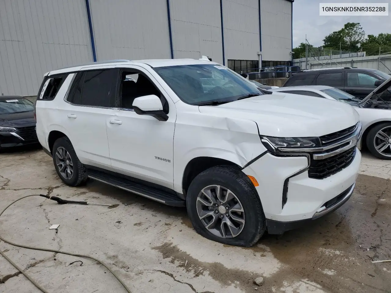 2022 Chevrolet Tahoe K1500 Lt VIN: 1GNSKNKD5NR352288 Lot: 58507295