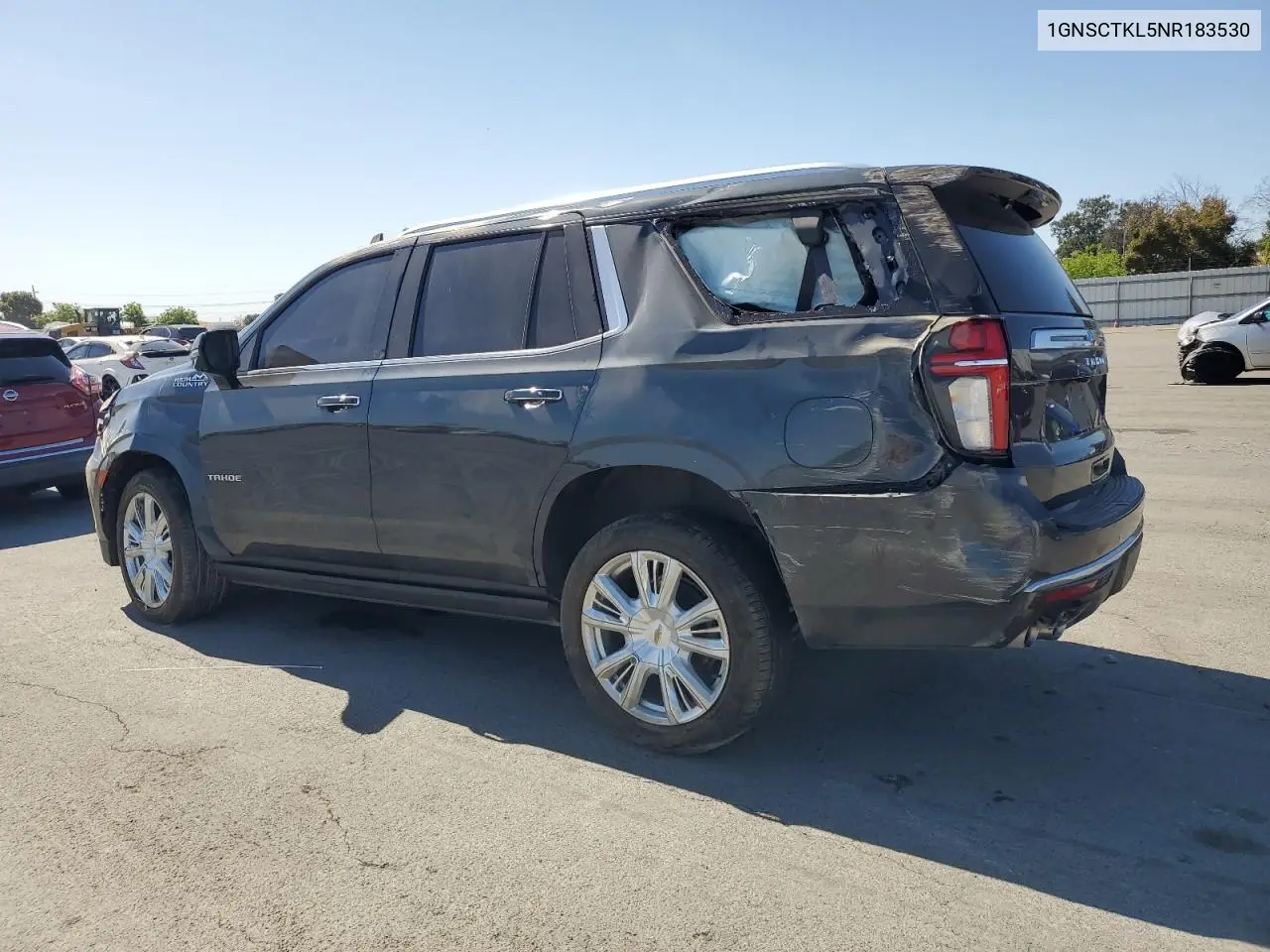 2022 Chevrolet Tahoe C1500 High Country VIN: 1GNSCTKL5NR183530 Lot: 59045385