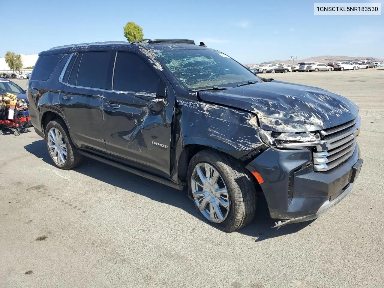 2022 Chevrolet Tahoe C1500 High Country VIN: 1GNSCTKL5NR183530 Lot: 59045385