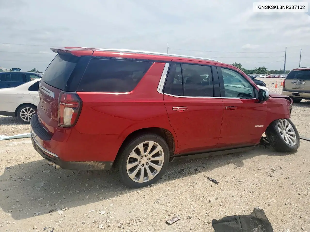 2022 Chevrolet Tahoe K1500 Premier VIN: 1GNSKSKL3NR337102 Lot: 59164885