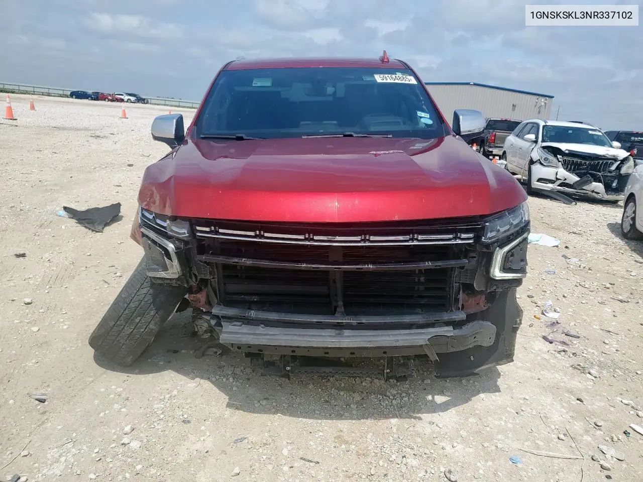 2022 Chevrolet Tahoe K1500 Premier VIN: 1GNSKSKL3NR337102 Lot: 59164885