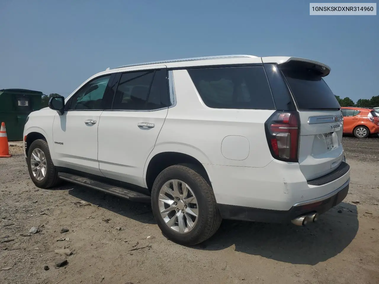 2022 Chevrolet Tahoe K1500 Premier VIN: 1GNSKSKDXNR314960 Lot: 59435085