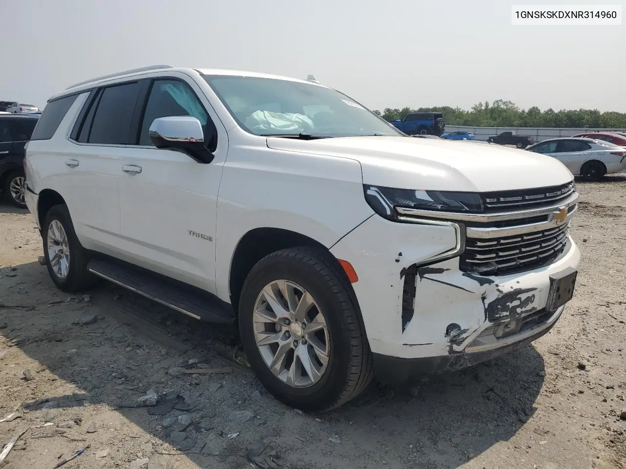 2022 Chevrolet Tahoe K1500 Premier VIN: 1GNSKSKDXNR314960 Lot: 59435085