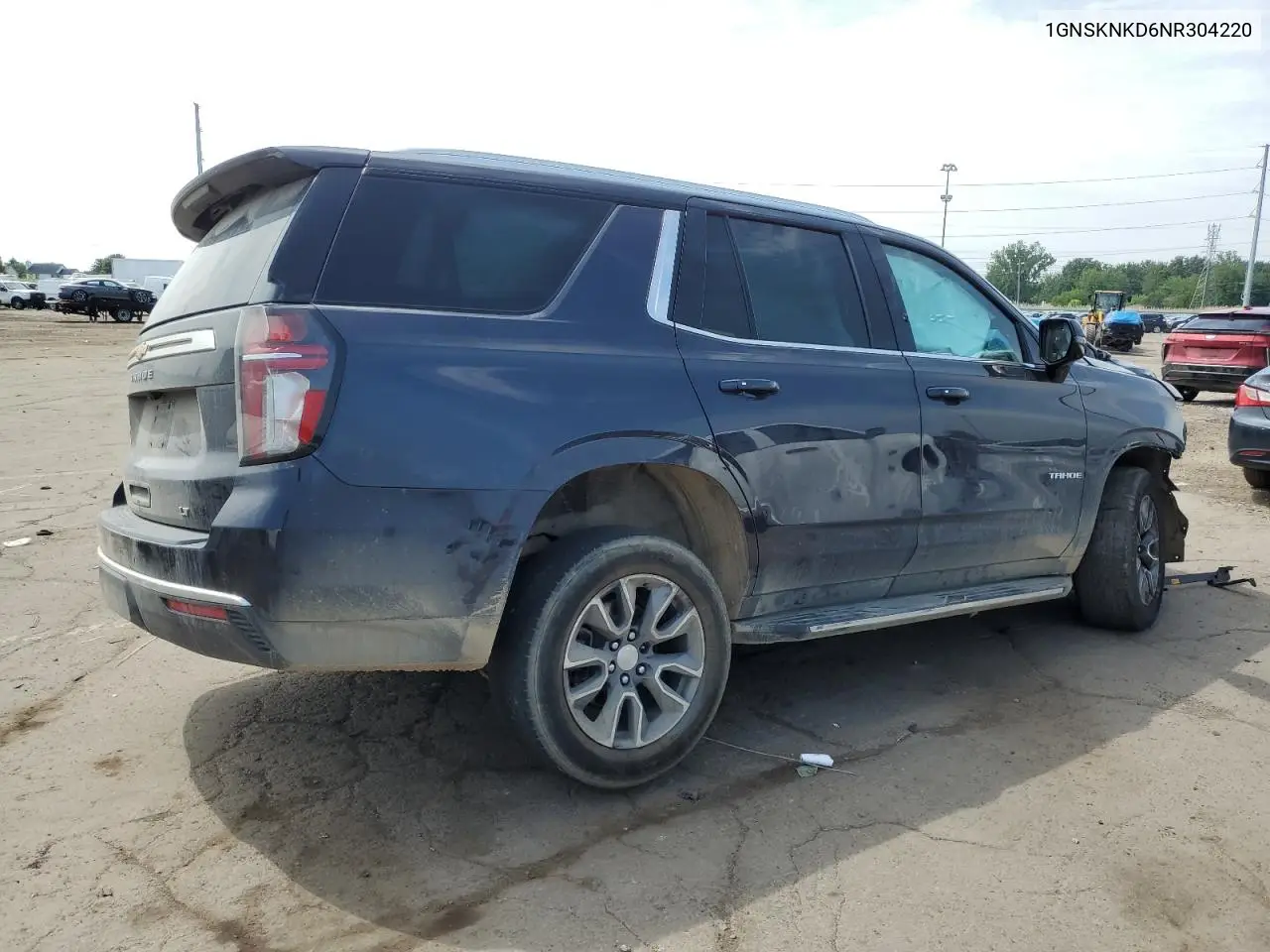 2022 Chevrolet Tahoe K1500 Lt VIN: 1GNSKNKD6NR304220 Lot: 60158015