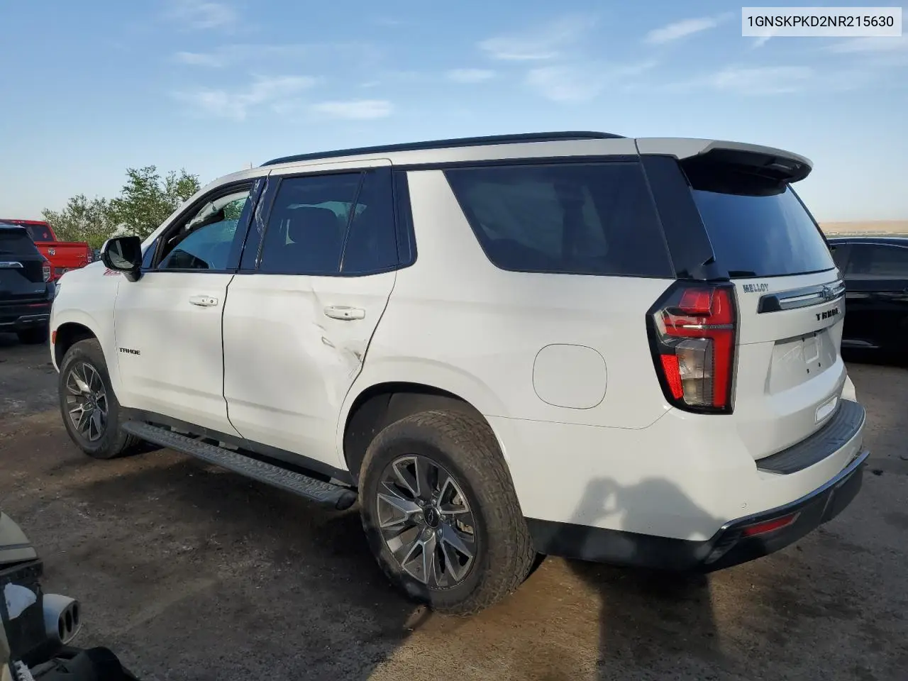 2022 Chevrolet Tahoe K1500 Z71 VIN: 1GNSKPKD2NR215630 Lot: 60919775