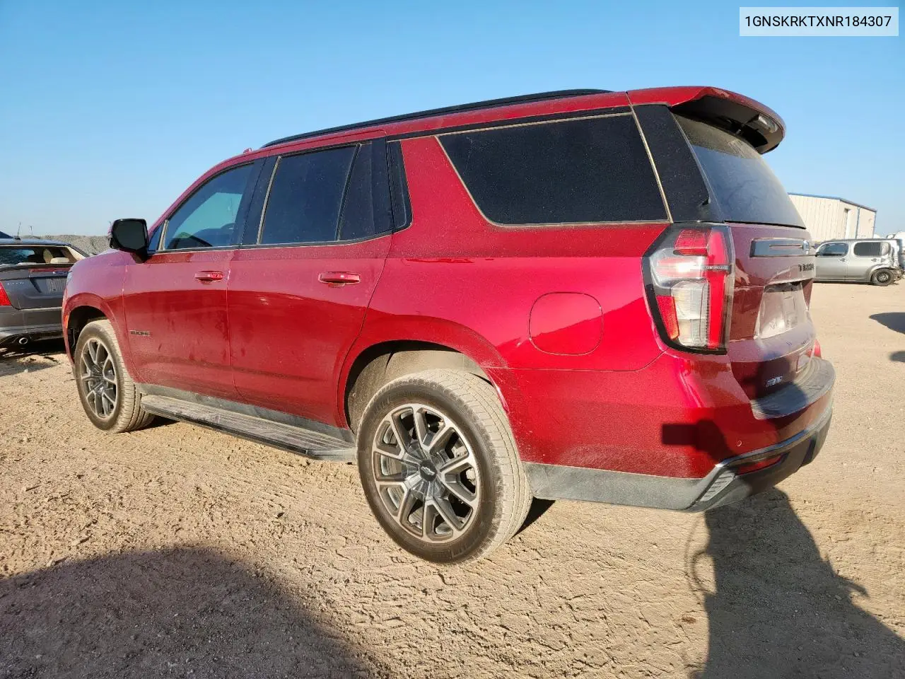 2022 Chevrolet Tahoe K1500 Rst VIN: 1GNSKRKTXNR184307 Lot: 61365675