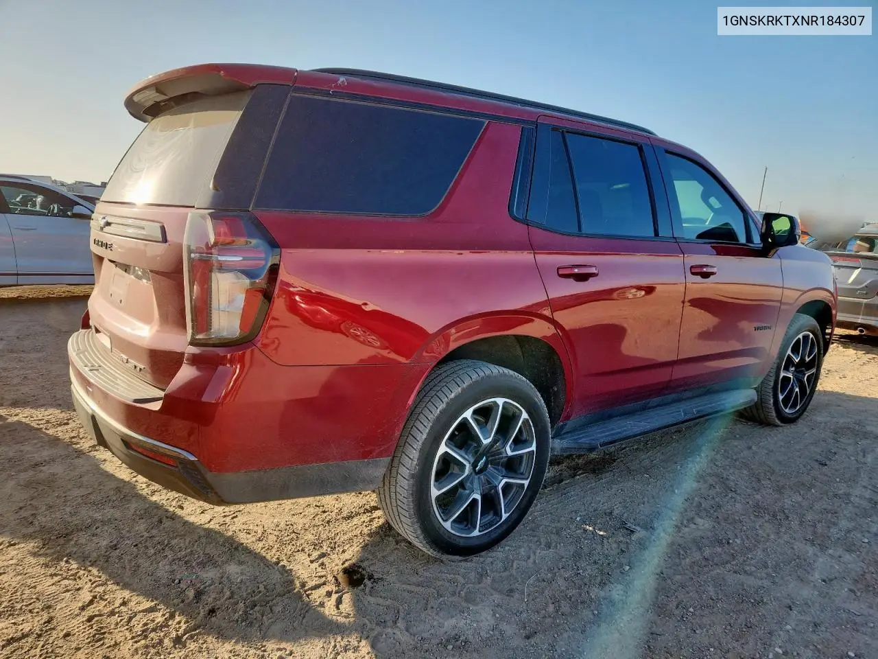 2022 Chevrolet Tahoe K1500 Rst VIN: 1GNSKRKTXNR184307 Lot: 61365675