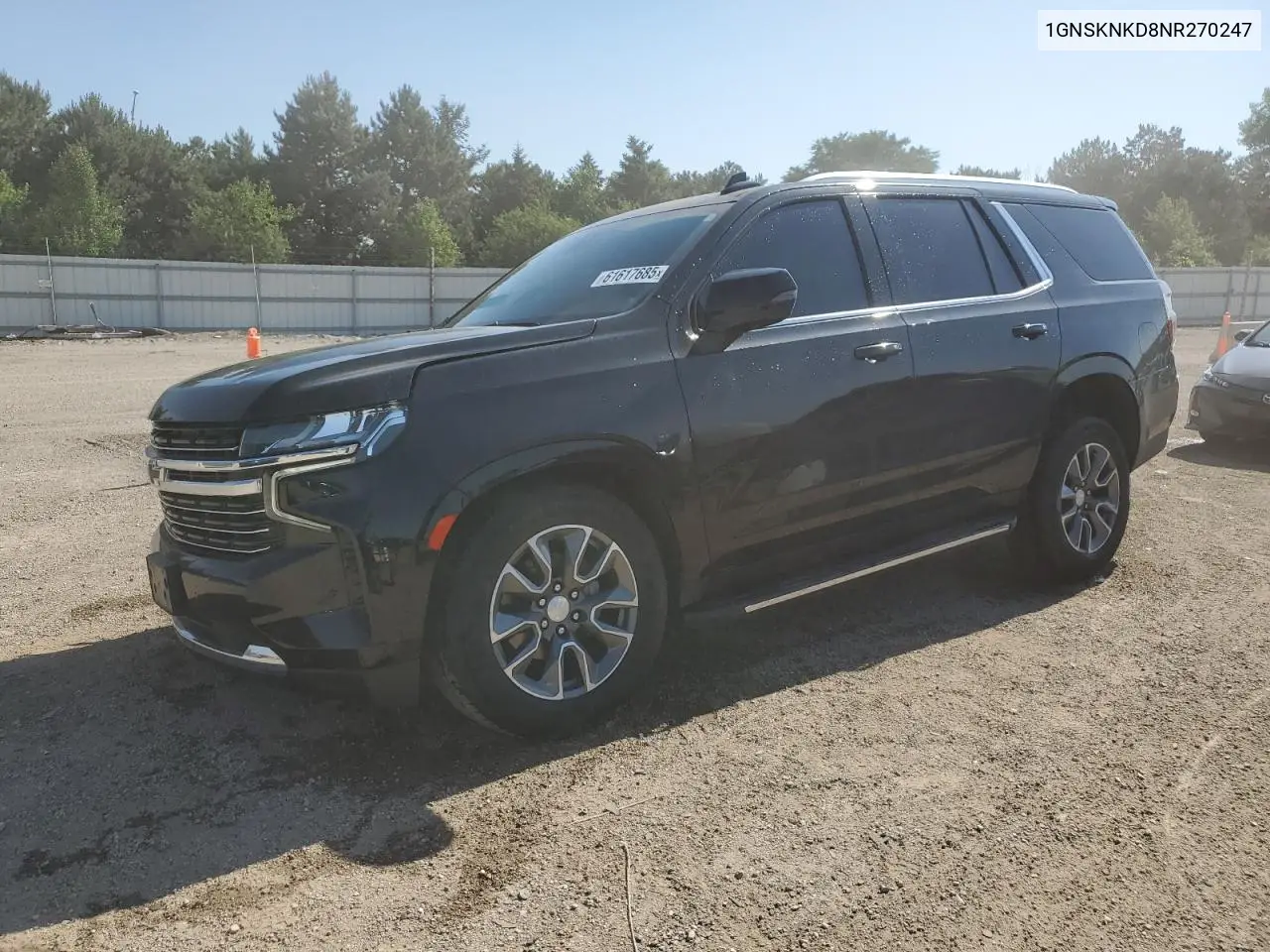 2022 Chevrolet Tahoe K1500 Lt VIN: 1GNSKNKD8NR270247 Lot: 61617685