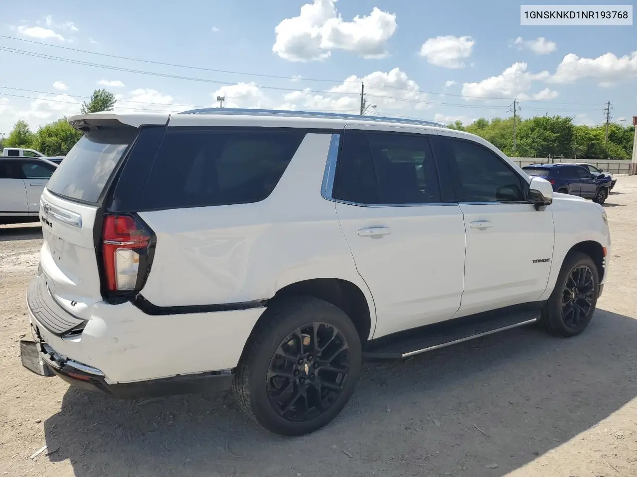 2022 Chevrolet Tahoe K1500 Lt VIN: 1GNSKNKD1NR193768 Lot: 61853395