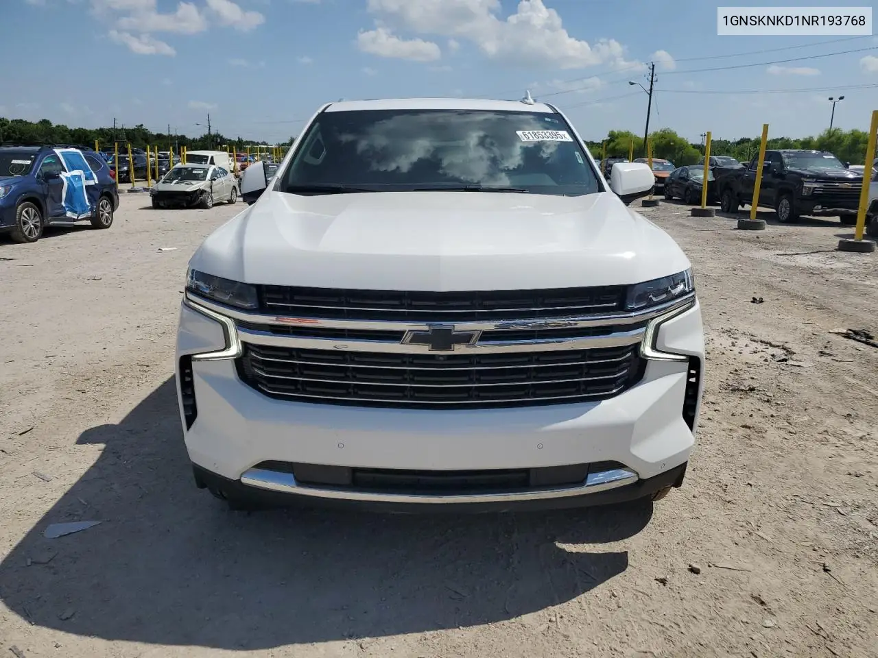 2022 Chevrolet Tahoe K1500 Lt VIN: 1GNSKNKD1NR193768 Lot: 61853395