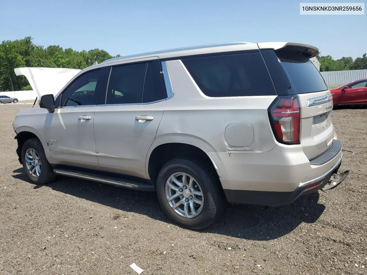 2022 Chevrolet Tahoe K1500 Lt VIN: 1GNSKNKD3NR259656 Lot: 62354725