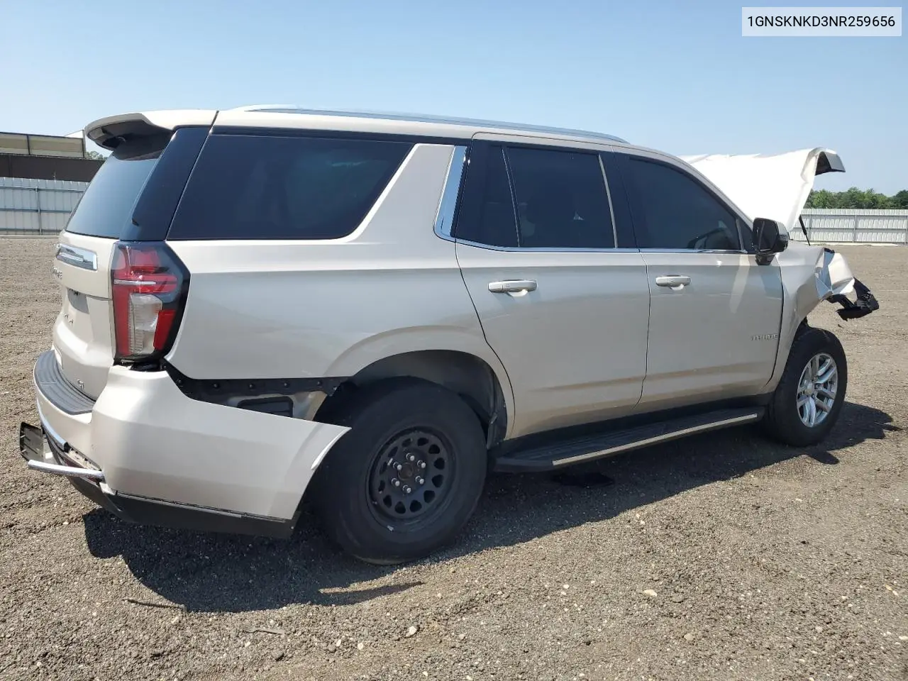 2022 Chevrolet Tahoe K1500 Lt VIN: 1GNSKNKD3NR259656 Lot: 62354725