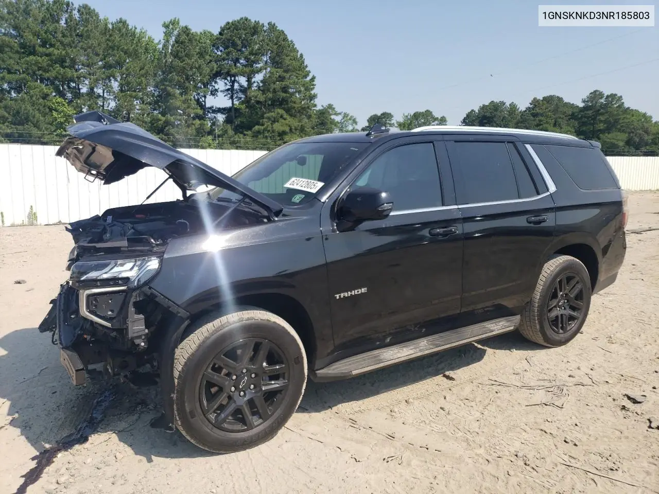 2022 Chevrolet Tahoe K1500 Lt VIN: 1GNSKNKD3NR185803 Lot: 62412805