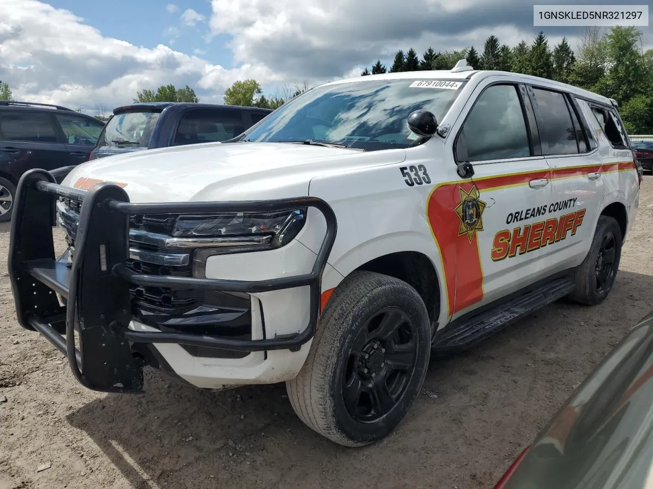 2022 Chevrolet Tahoe K1500 VIN: 1GNSKLED5NR321297 Lot: 67910044