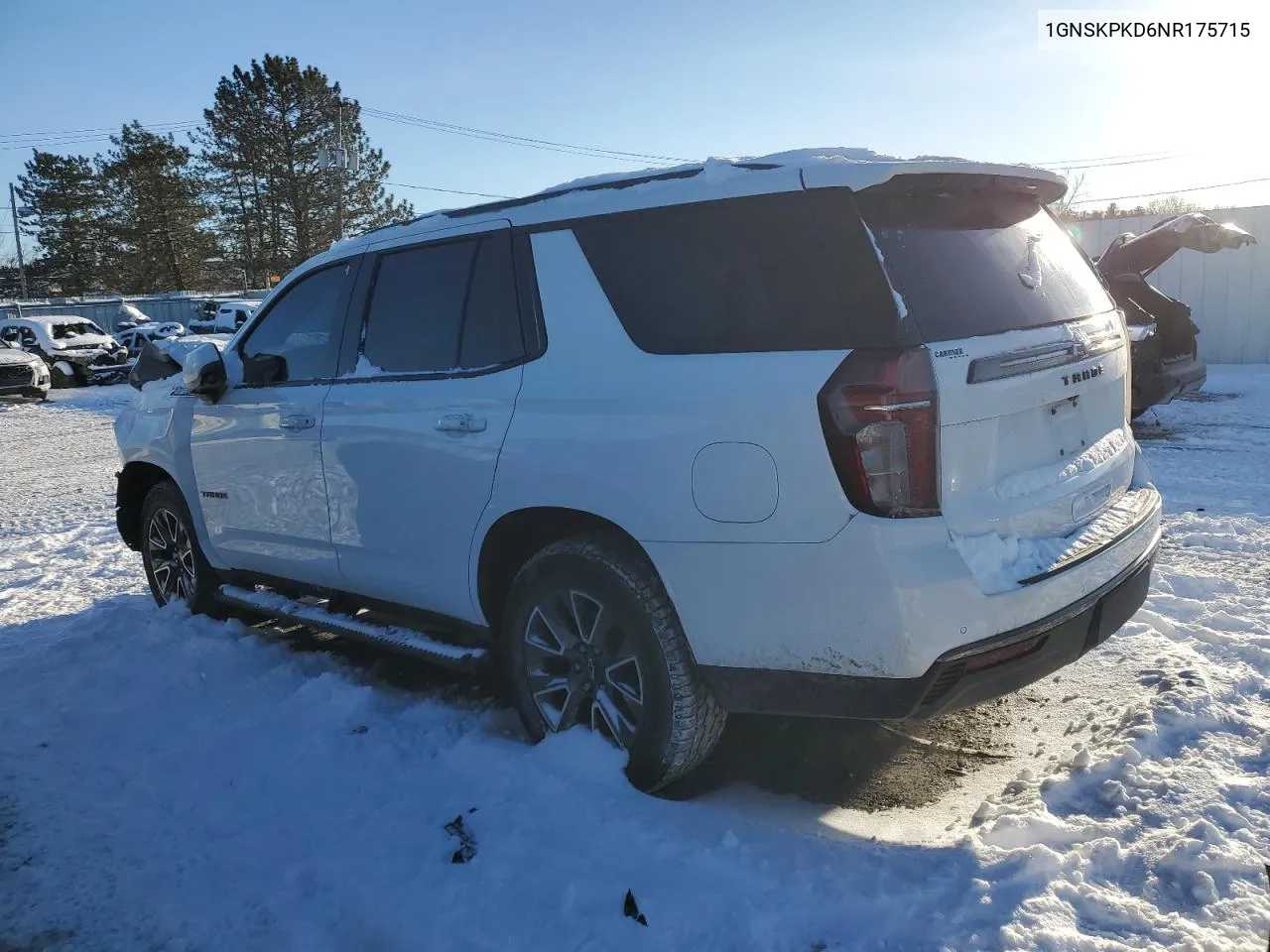 2022 Chevrolet Tahoe K1500 Z71 VIN: 1GNSKPKD6NR175715 Lot: 88749935