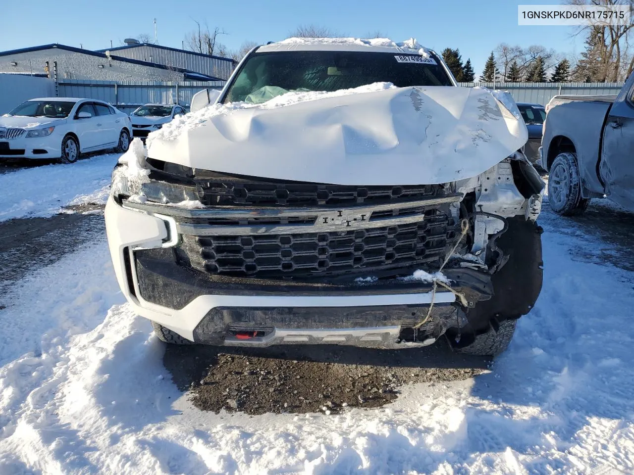 2022 Chevrolet Tahoe K1500 Z71 VIN: 1GNSKPKD6NR175715 Lot: 88749935