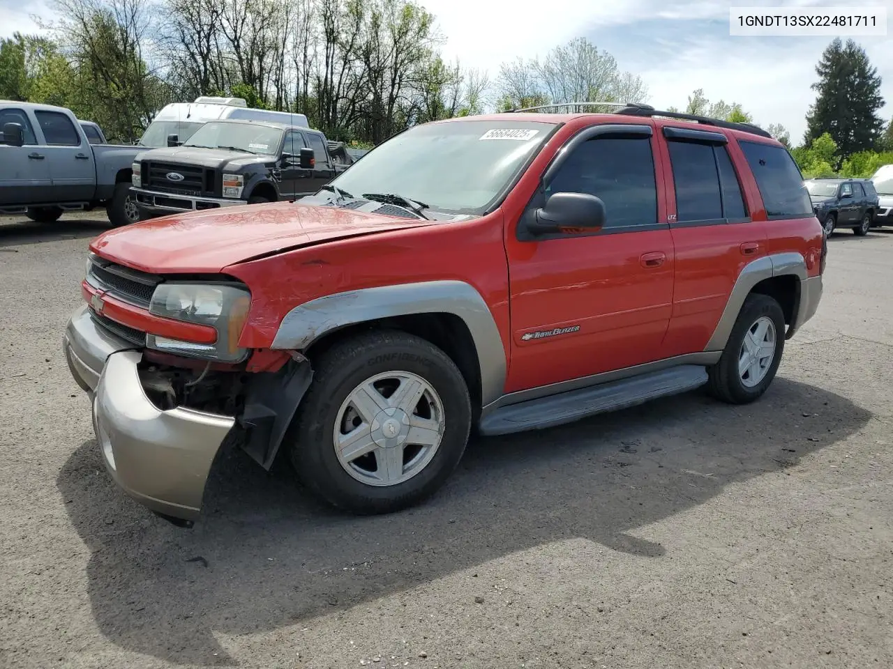 2002 Chevrolet Trailblazer VIN: 1GNDT13SX22481711 Lot: 56684025