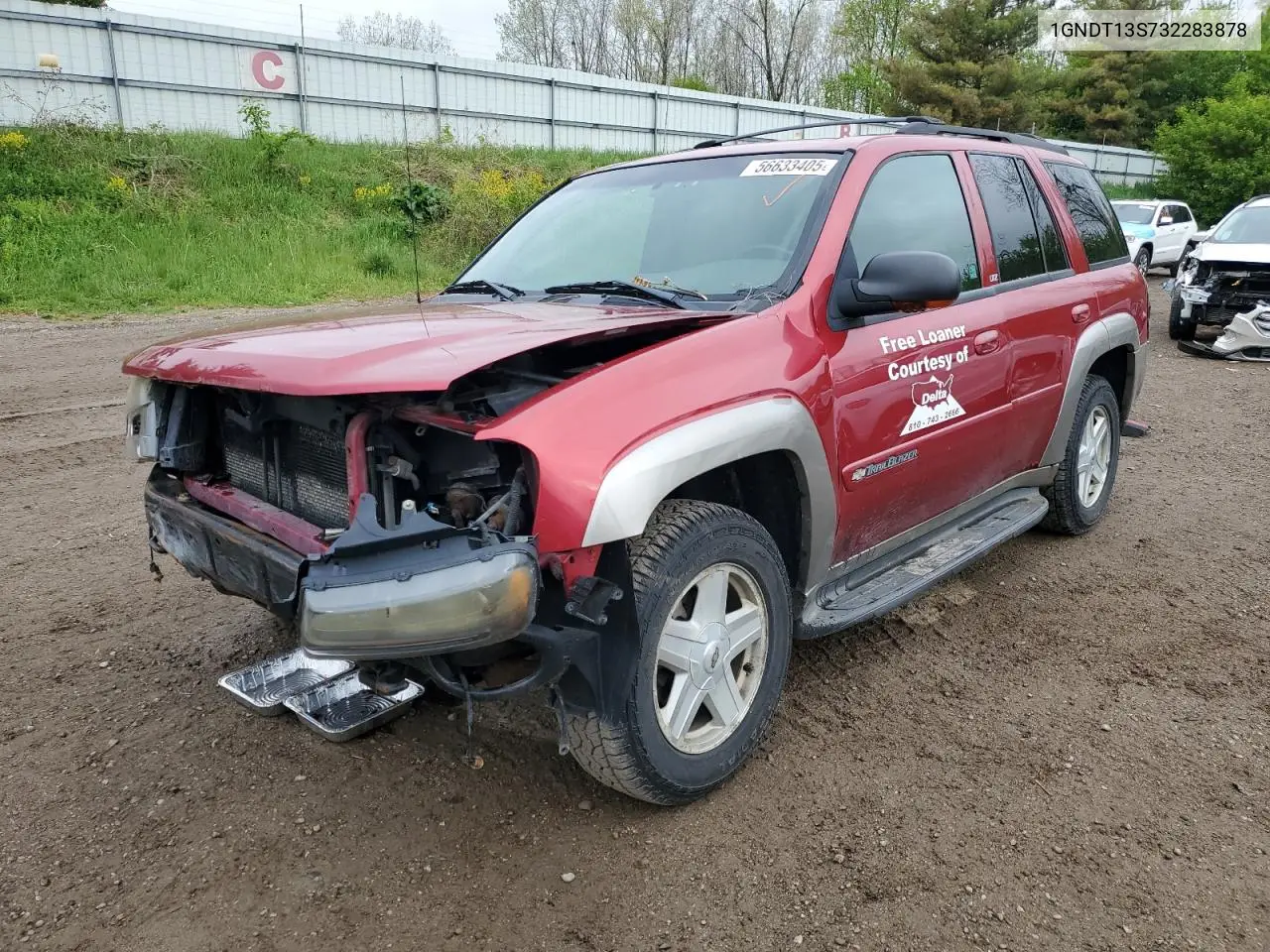 2003 Chevrolet Trailblazer VIN: 1GNDT13S732283878 Lot: 56633405