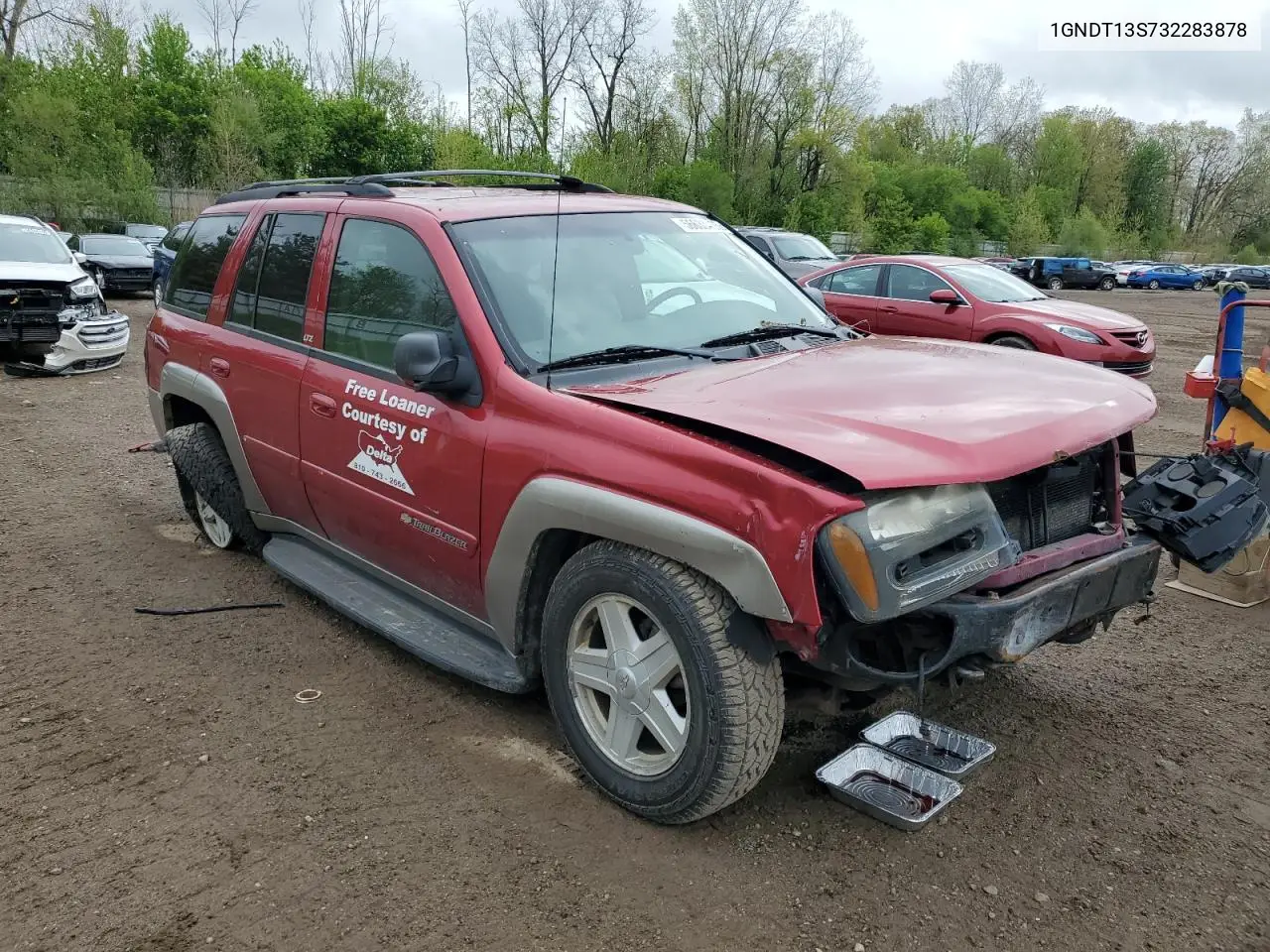 2003 Chevrolet Trailblazer VIN: 1GNDT13S732283878 Lot: 56633405