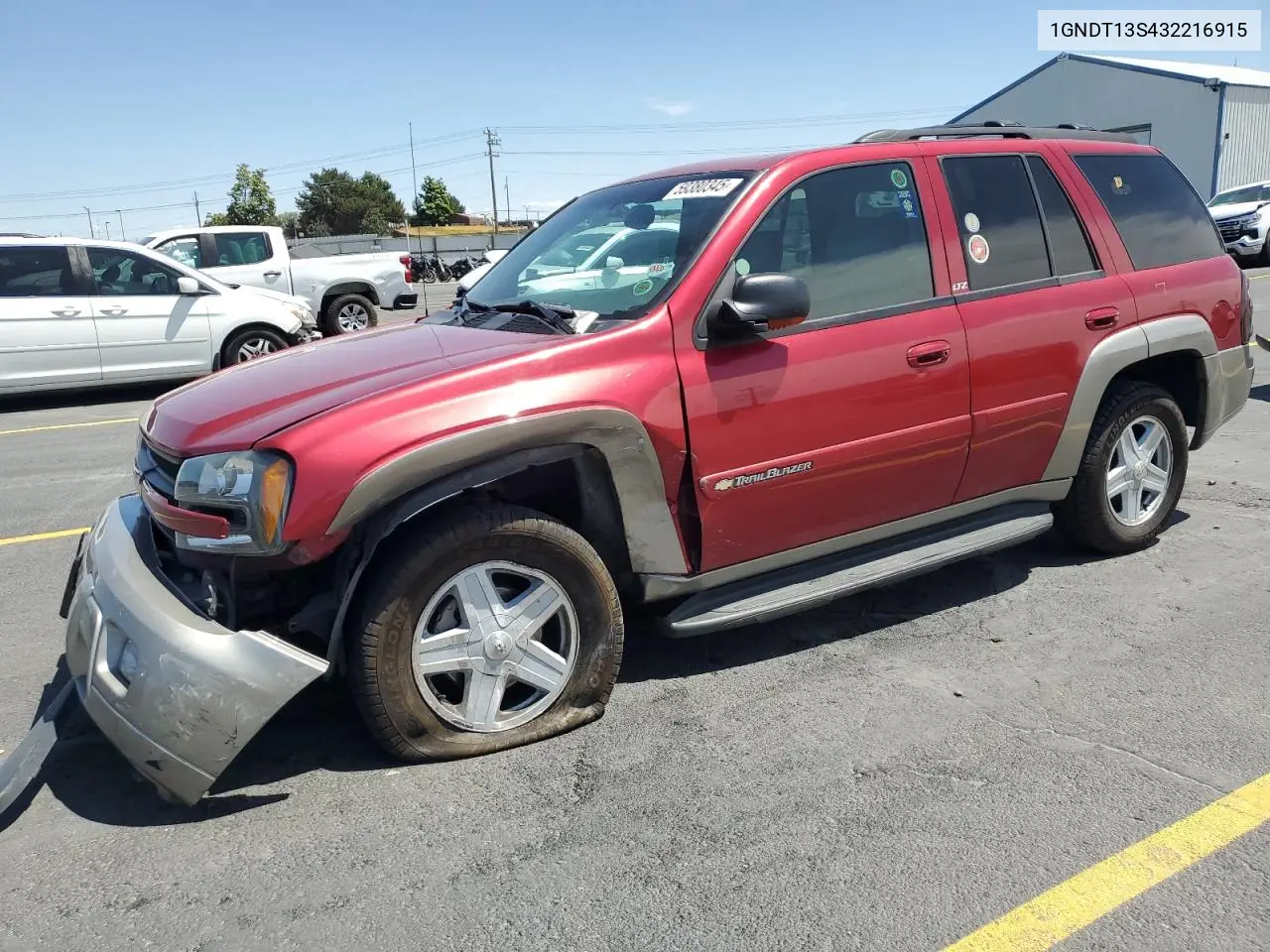 2003 Chevrolet Trailblazer VIN: 1GNDT13S432216915 Lot: 59380345