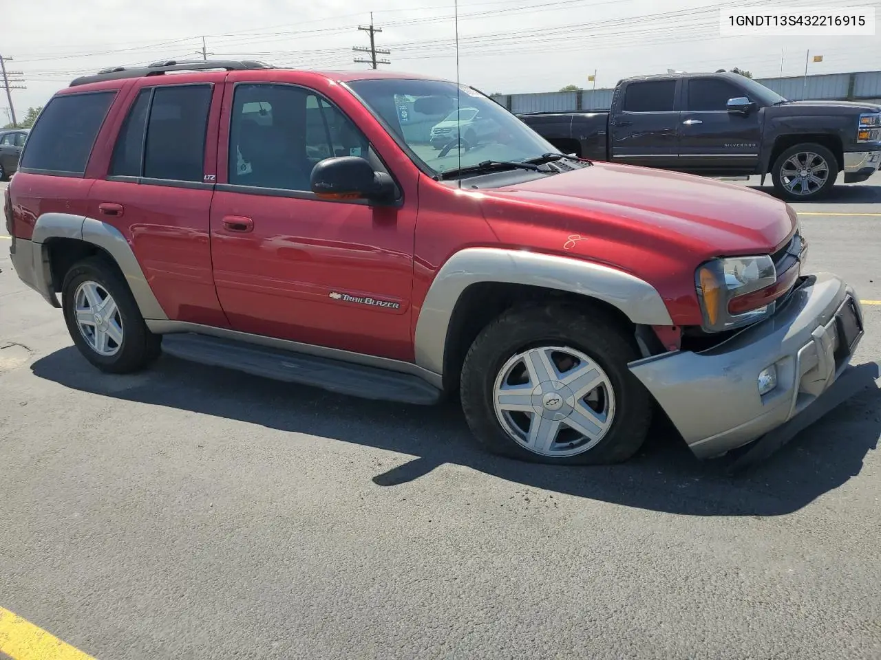 2003 Chevrolet Trailblazer VIN: 1GNDT13S432216915 Lot: 59380345