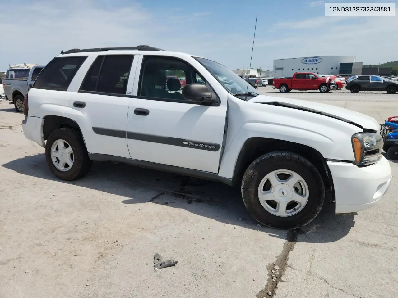 2003 Chevrolet Trailblazer VIN: 1GNDS13S732343581 Lot: 63778975