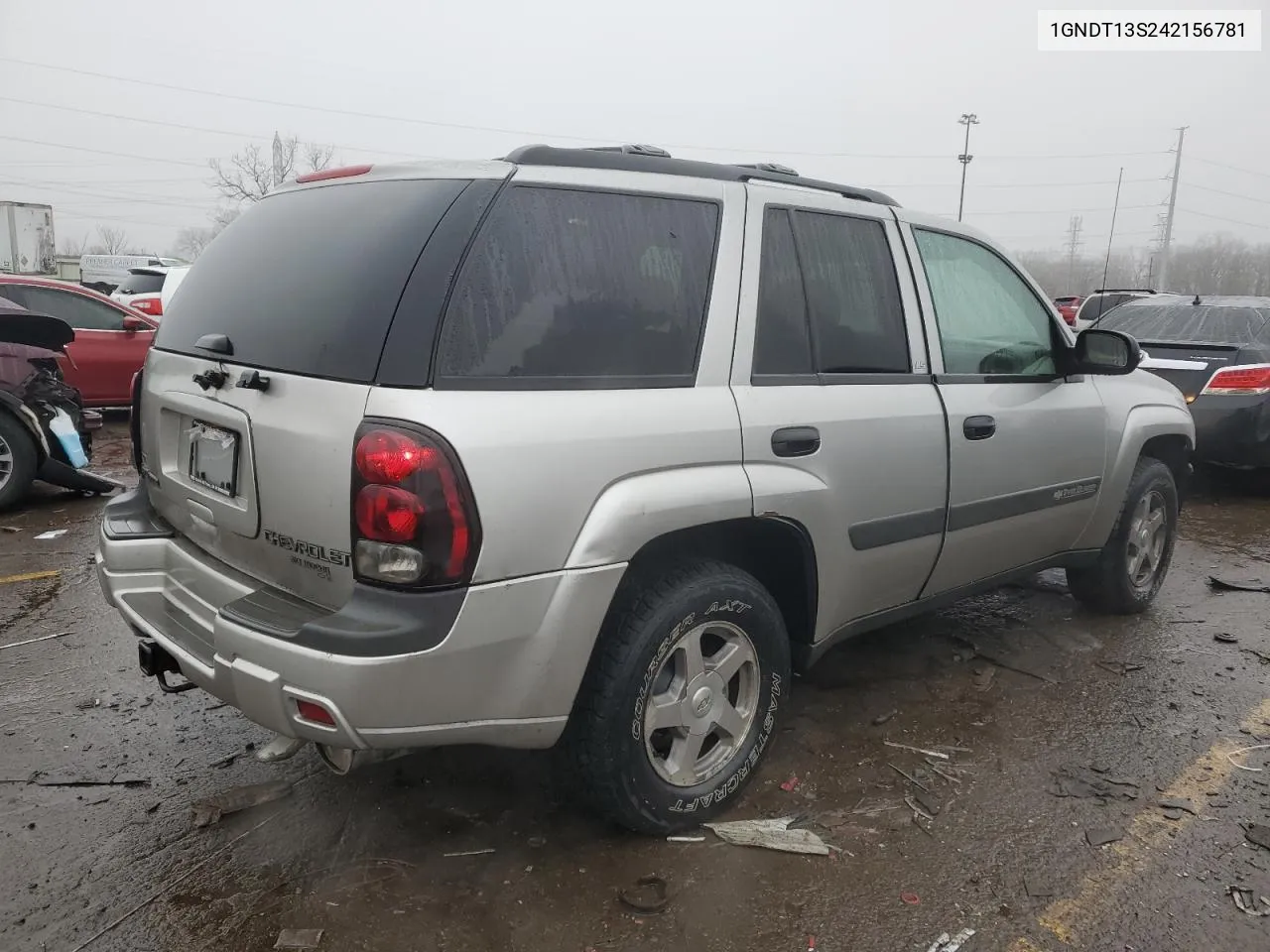 2004 Chevrolet Trailblazer Ls VIN: 1GNDT13S242156781 Lot: 41818875