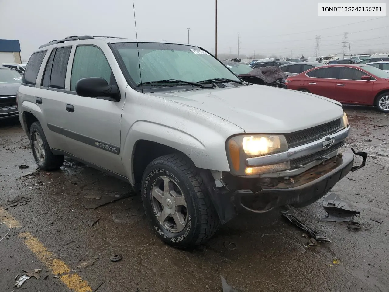 2004 Chevrolet Trailblazer Ls VIN: 1GNDT13S242156781 Lot: 41818875