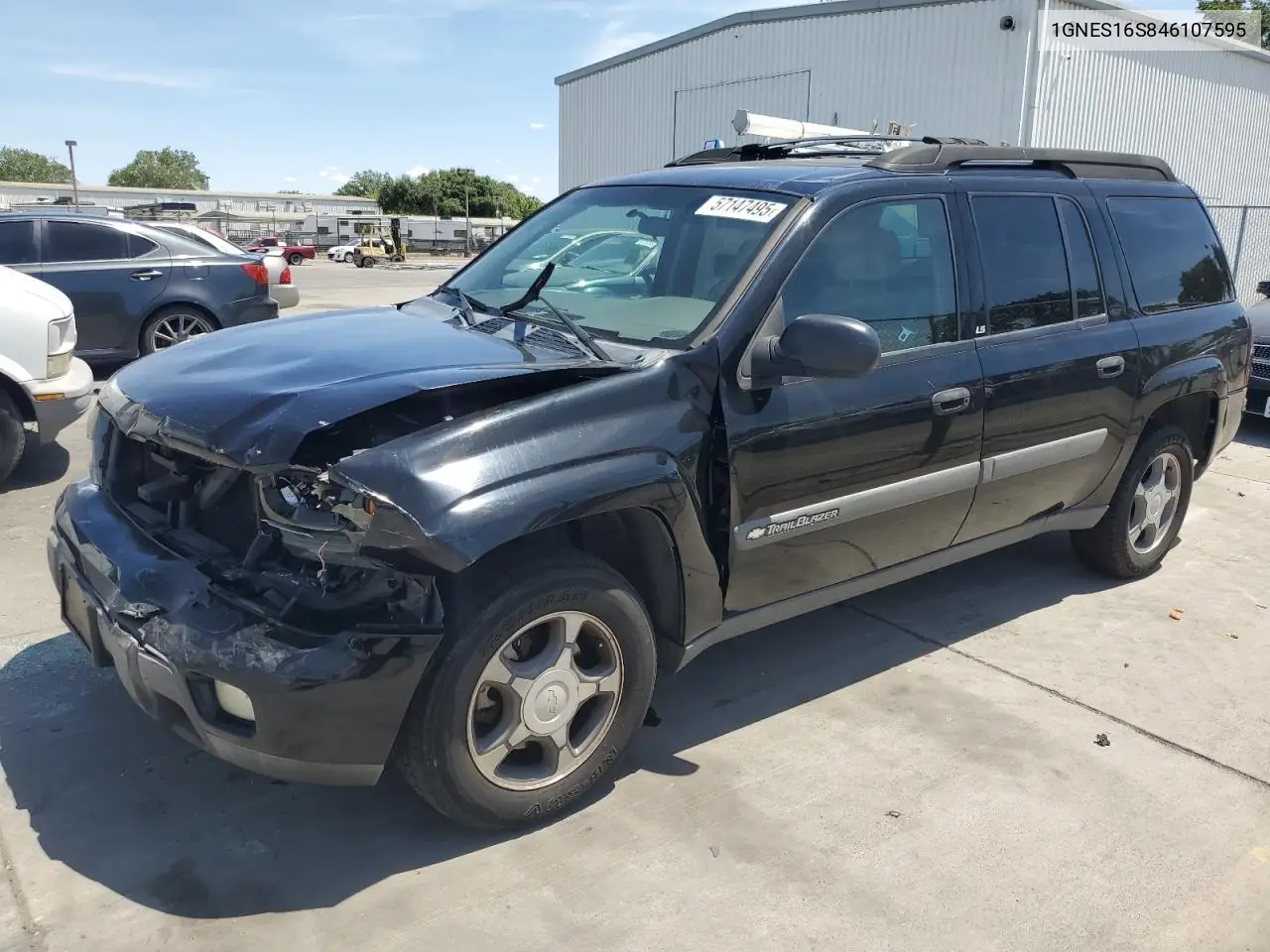 2004 Chevrolet Trailblazer Ext Ls VIN: 1GNES16S846107595 Lot: 57147495