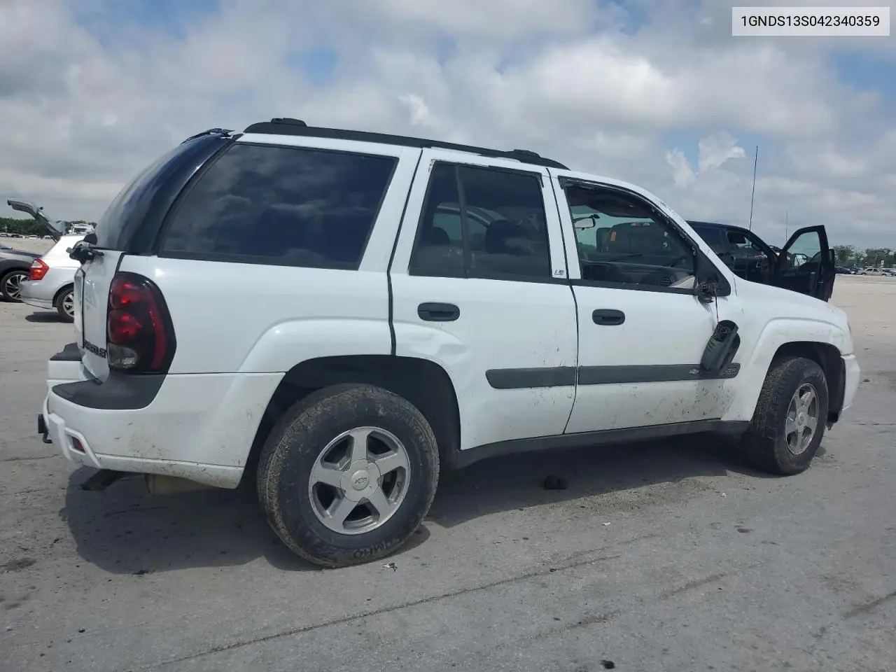 2004 Chevrolet Trailblazer Ls VIN: 1GNDS13S042340359 Lot: 61825515