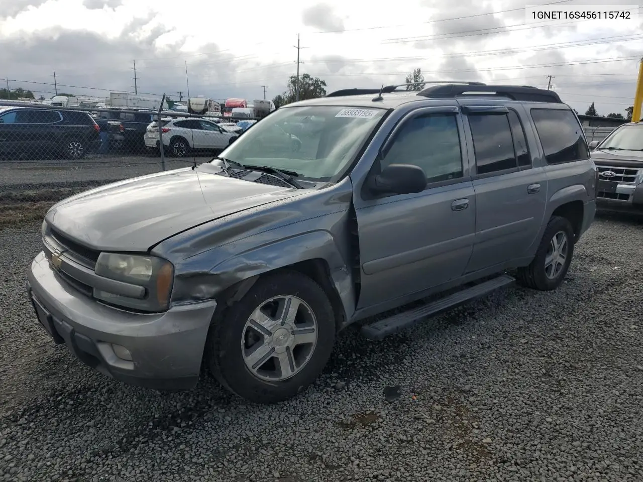 2005 Chevrolet Trailblazer Ext Ls VIN: 1GNET16S456115742 Lot: 56933195