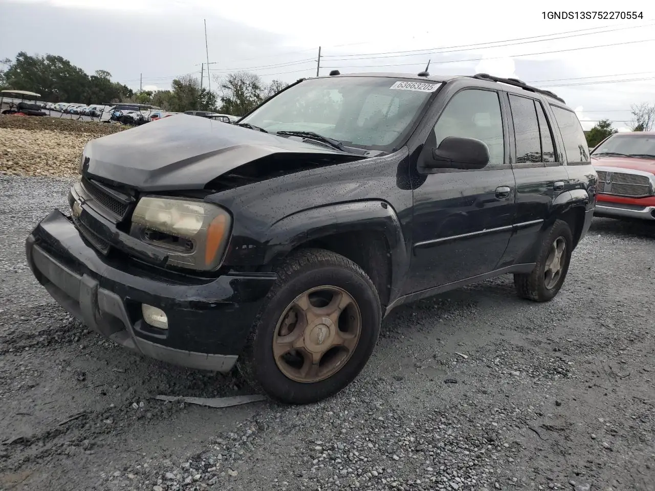 2005 Chevrolet Trailblazer Ls VIN: 1GNDS13S752270554 Lot: 63663205
