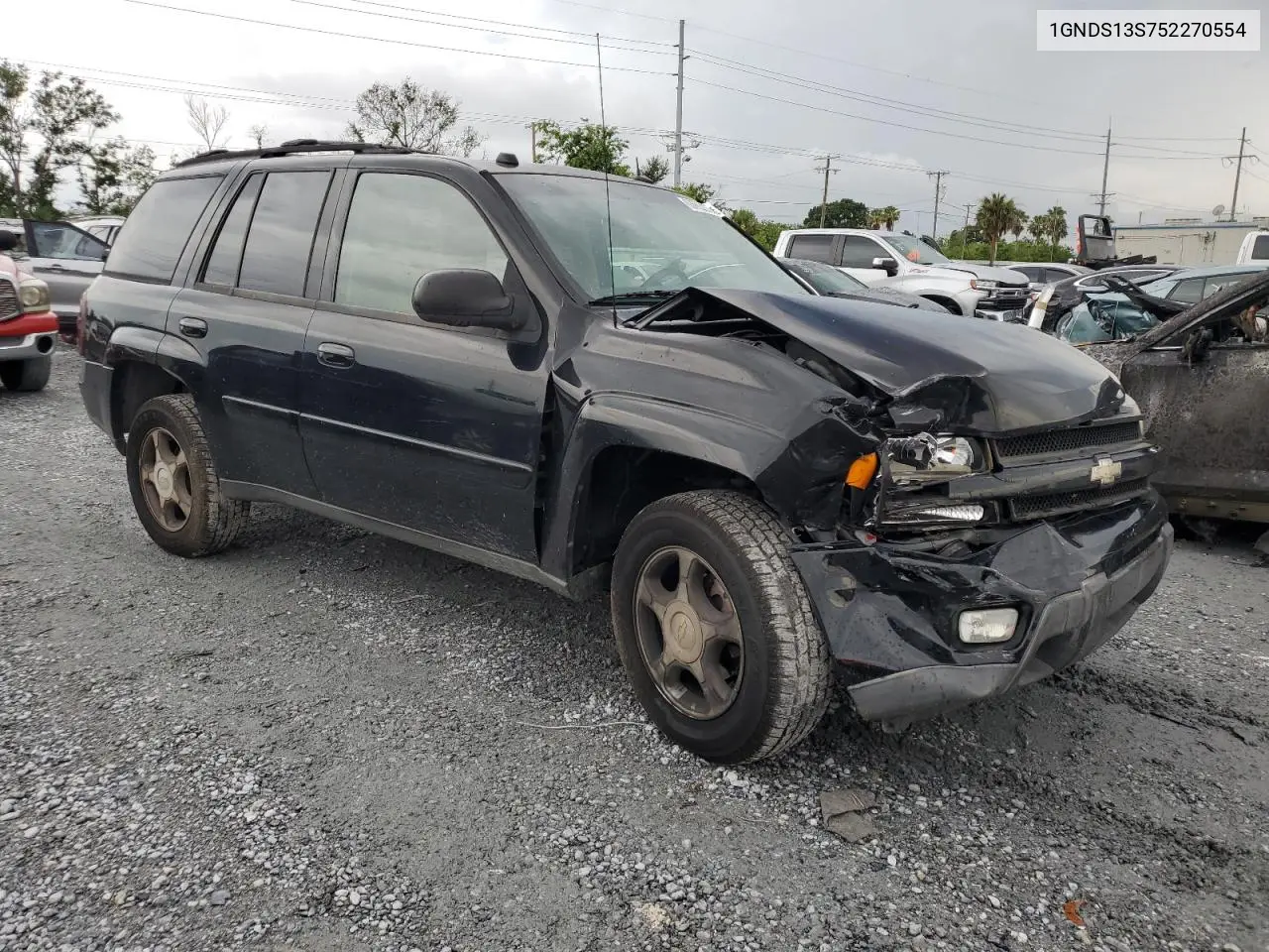 2005 Chevrolet Trailblazer Ls VIN: 1GNDS13S752270554 Lot: 63663205