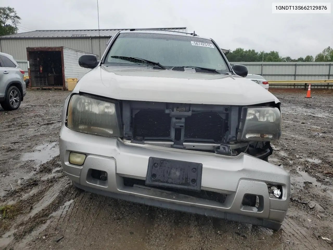 2006 Chevrolet Trailblazer Ls VIN: 1GNDT13S662129876 Lot: 56742515