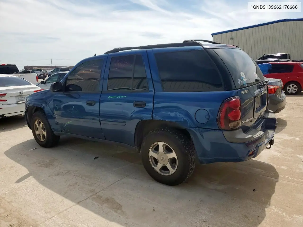 2006 Chevrolet Trailblazer Ls VIN: 1GNDS13S662176666 Lot: 56972885