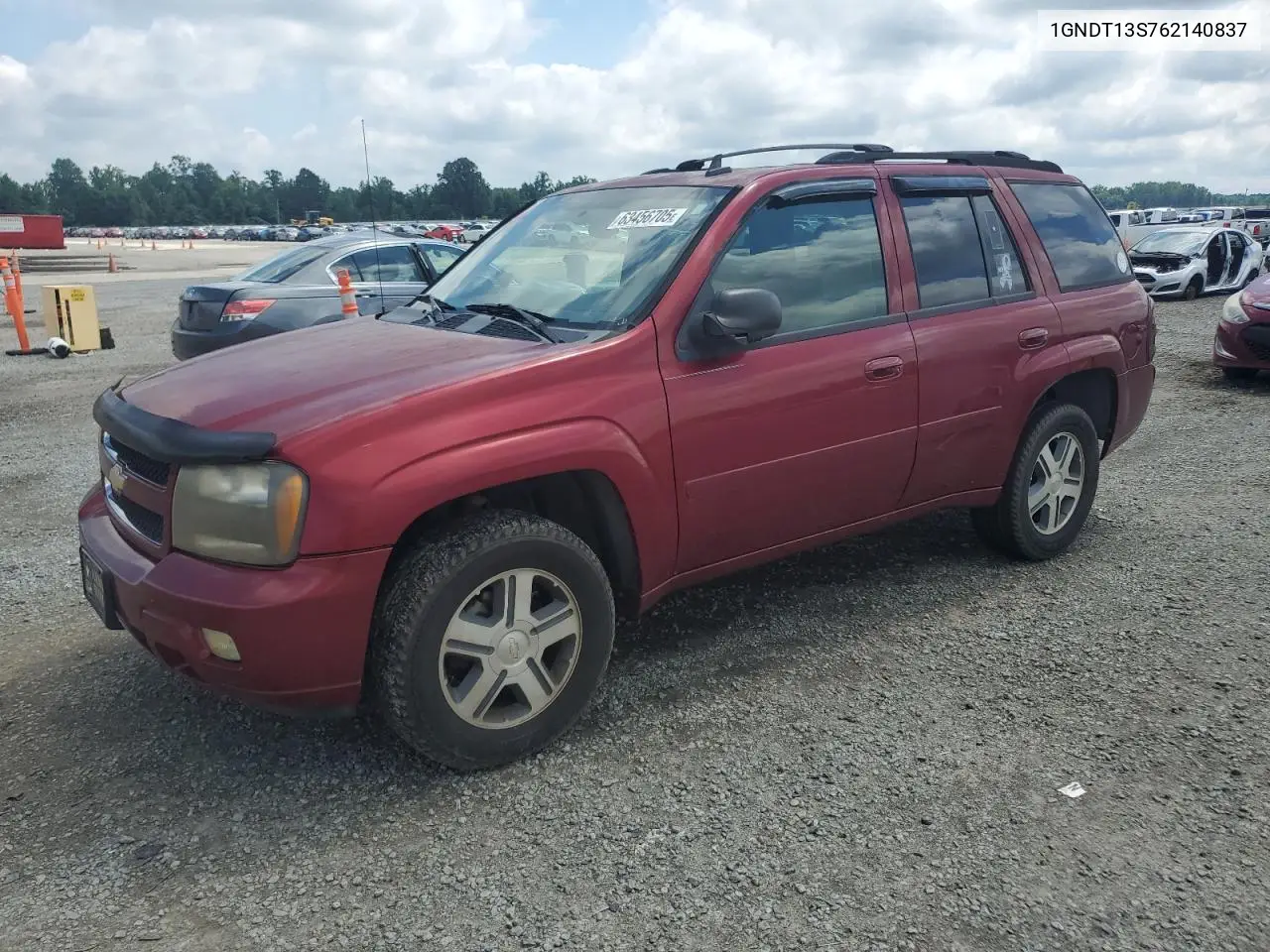 2006 Chevrolet Trailblazer Ls VIN: 1GNDT13S762140837 Lot: 63456705