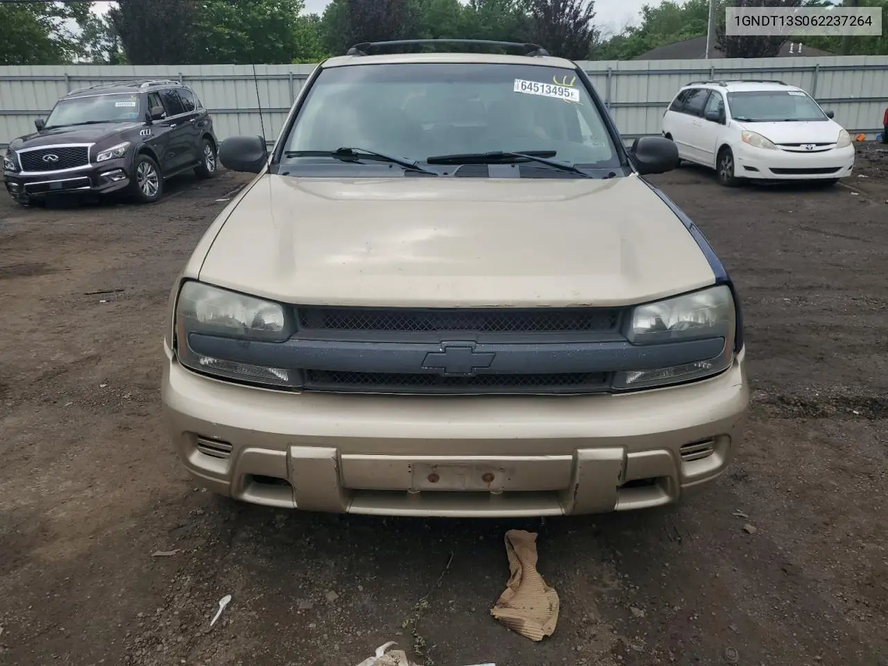 2006 Chevrolet Trailblazer Ls VIN: 1GNDT13S062237264 Lot: 64513495