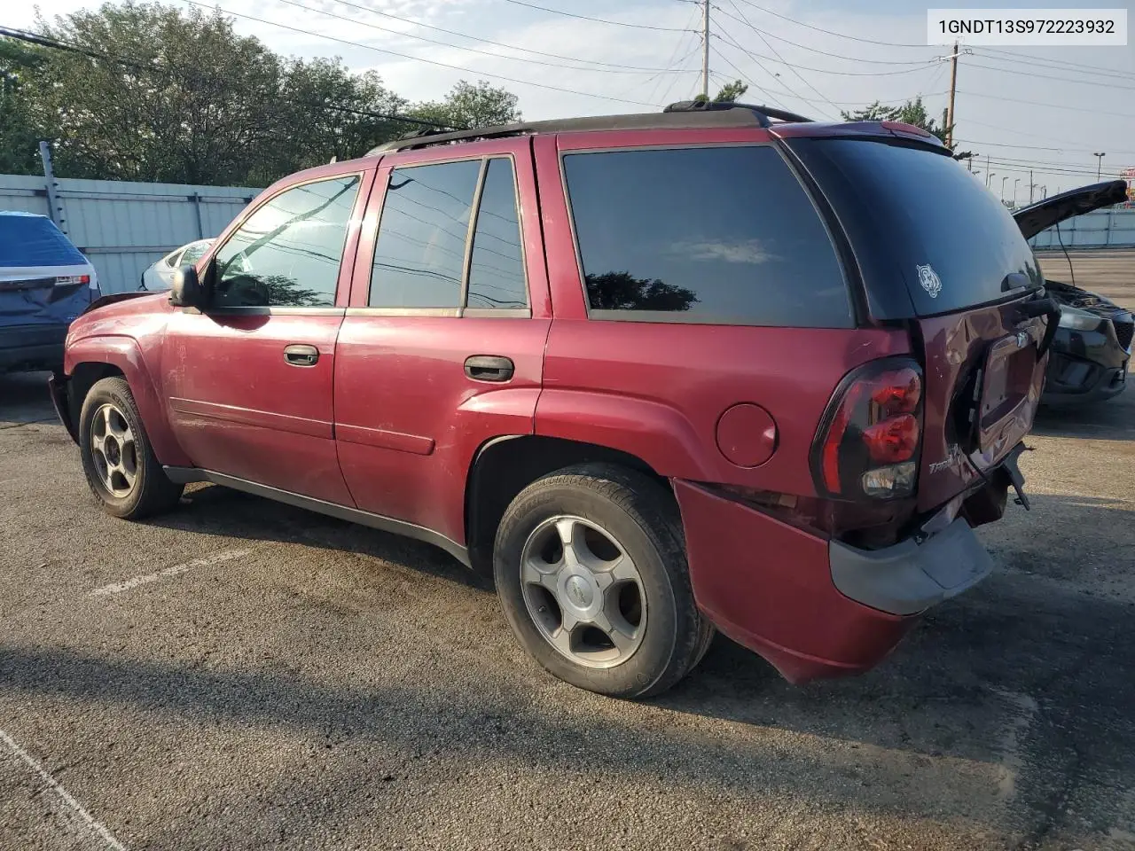 2007 Chevrolet Trailblazer Ls VIN: 1GNDT13S972223932 Lot: 62661575