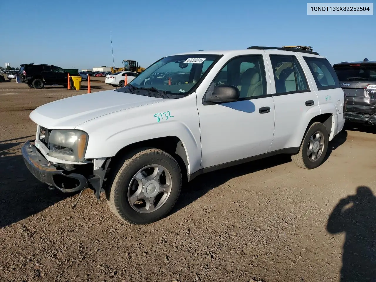 2008 Chevrolet Trailblazer Ls VIN: 1GNDT13SX82252504 Lot: 63228245
