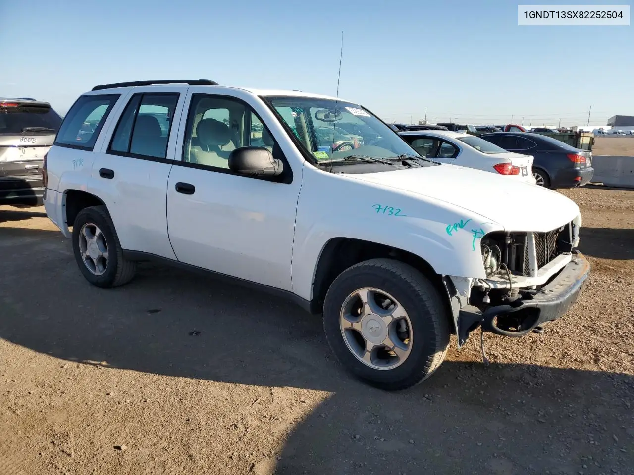 2008 Chevrolet Trailblazer Ls VIN: 1GNDT13SX82252504 Lot: 63228245