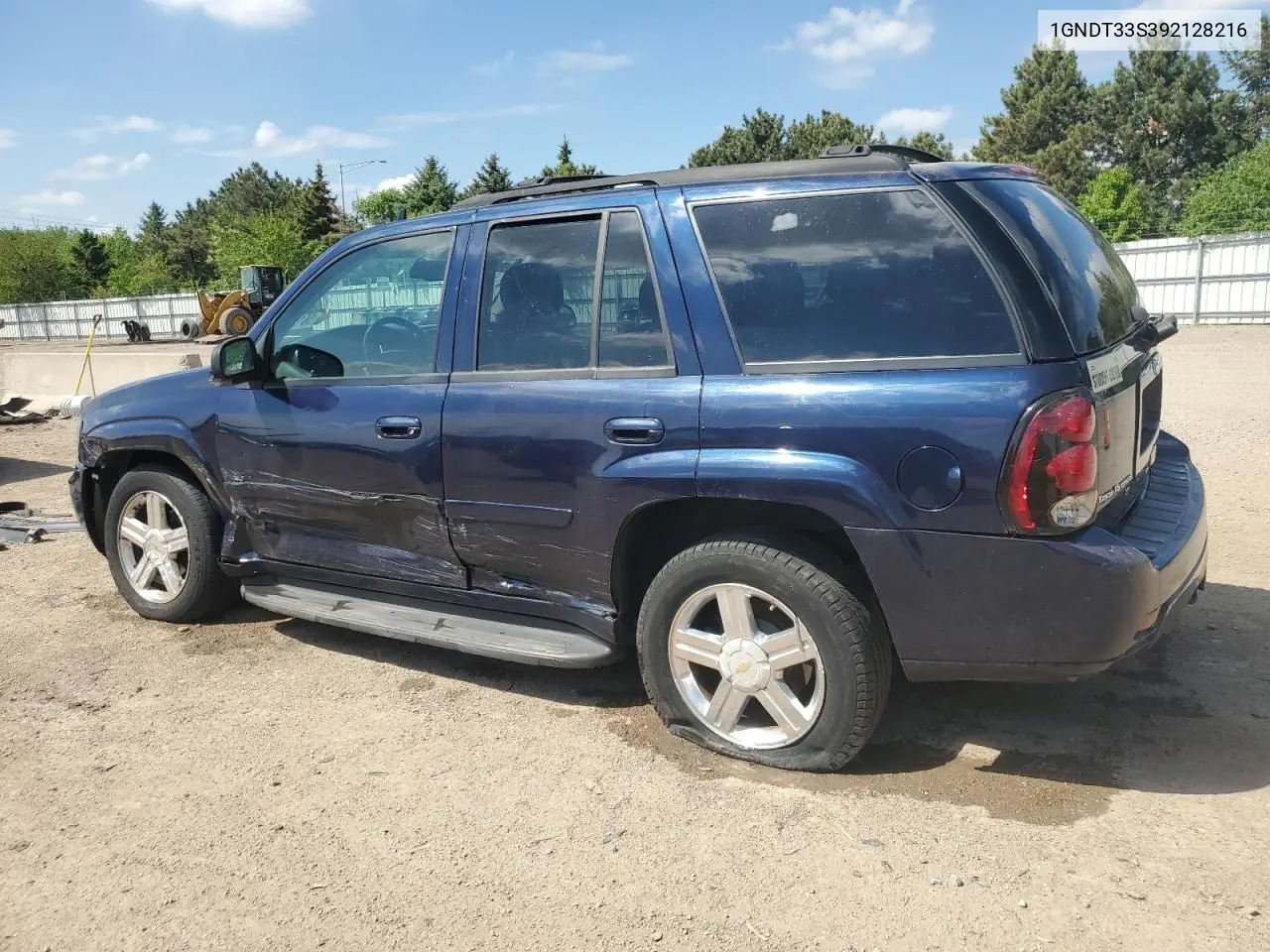 2009 Chevrolet Trailblazer Lt VIN: 1GNDT33S392128216 Lot: 56126355