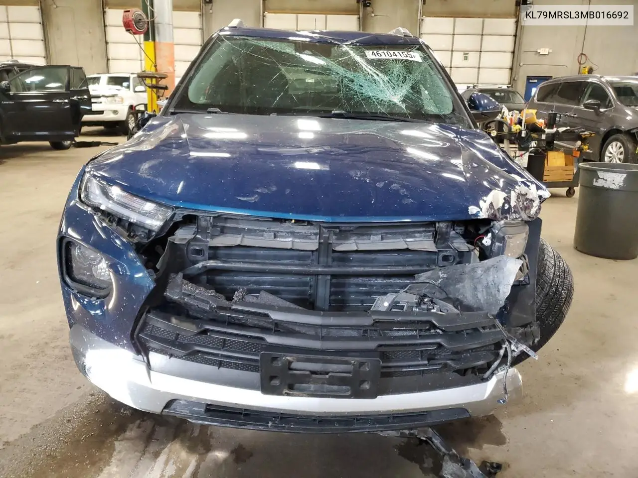 2021 Chevrolet Trailblazer Lt VIN: KL79MRSL3MB016692 Lot: 46104155